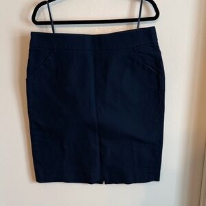 J. Crew Navy Pencil Skirt size 14